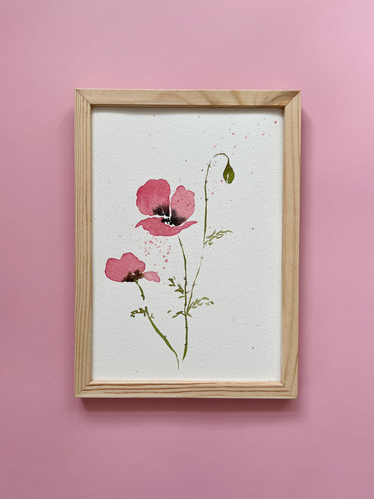 Vilde valmuer original A5