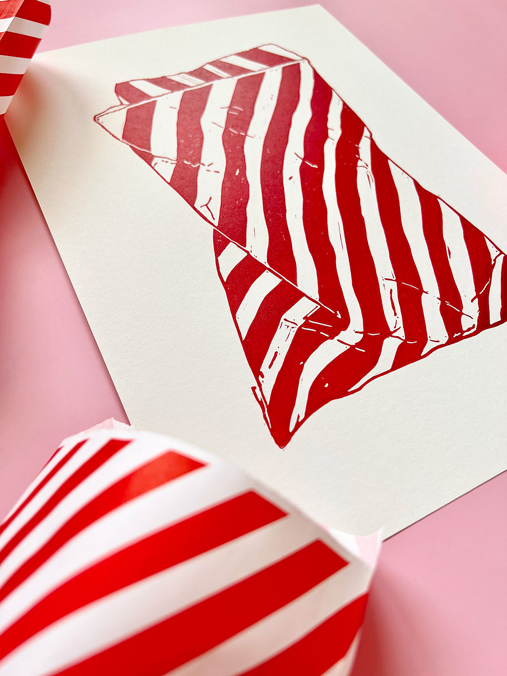 Den bolsjestribede slikpose A4