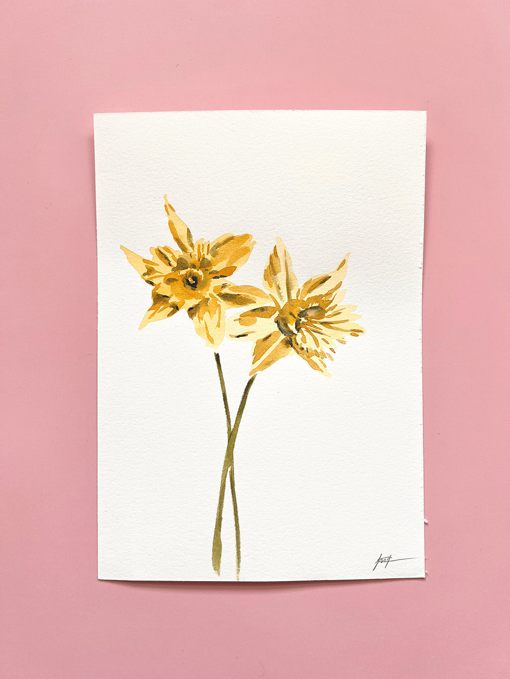 Påskeliljer original A5